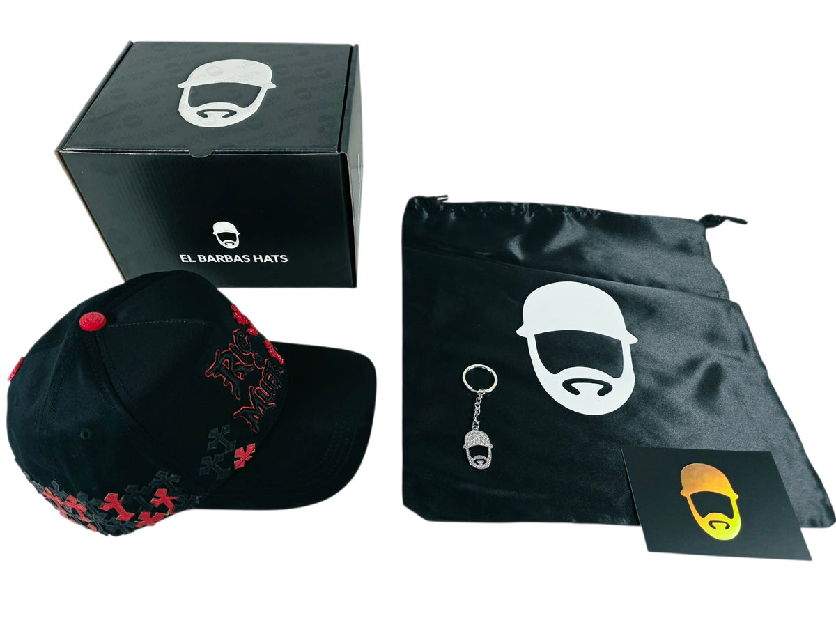 Barbas hats X rico o Mu3rto |ROM | Full set [hat ,box , dust cover, card and keychain] Box Premium Limited Edition