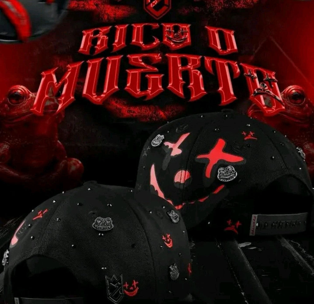 Rico O Muerto-MZ hats - LimitedEd Edition,  Black And Red