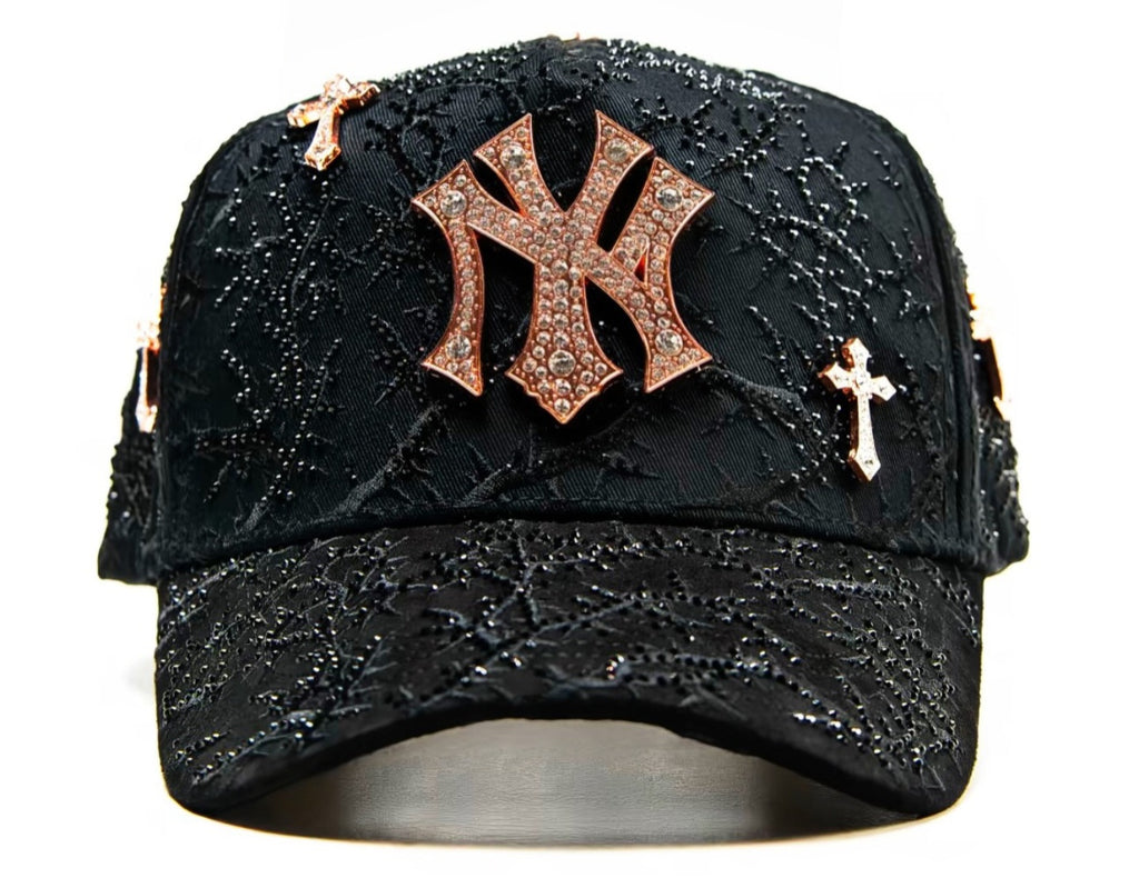 AB hats - NY thorned gold