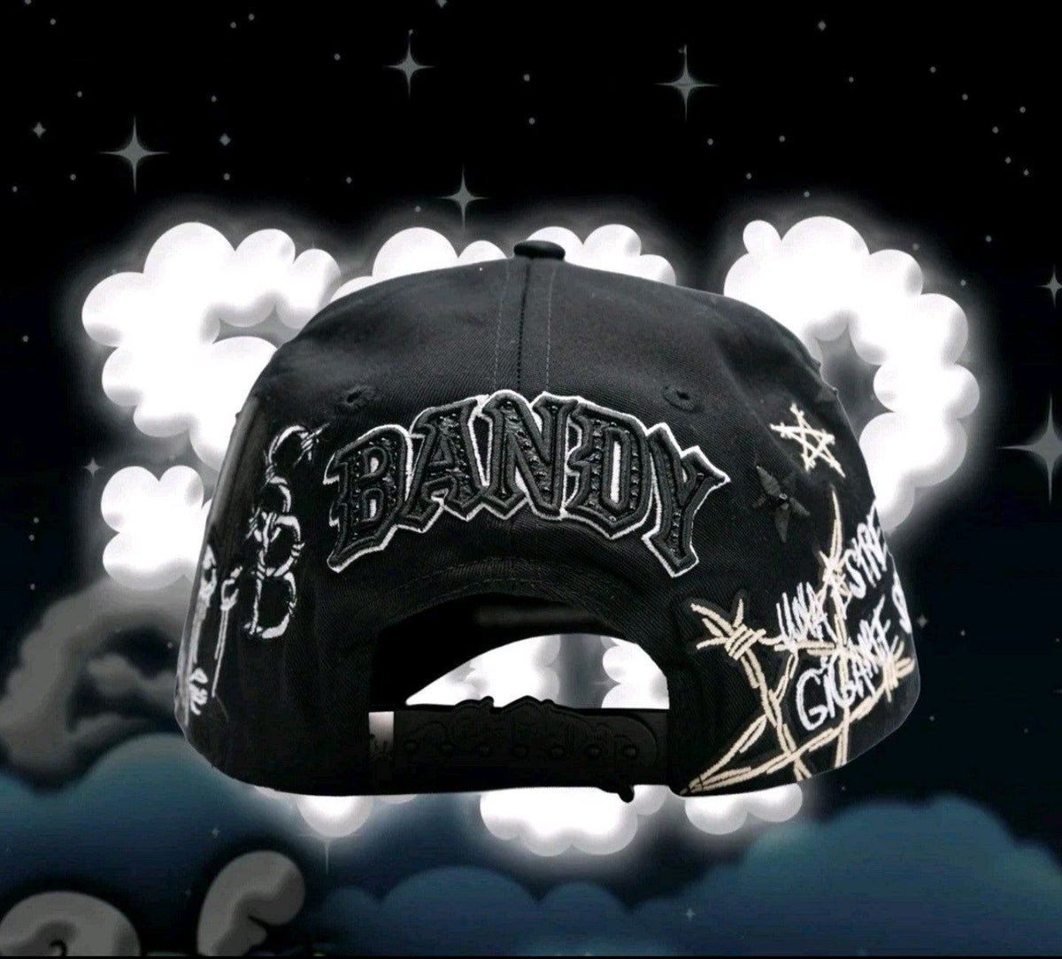 Dandy Hats X Sad Boyz II Clave Ali II Junior H Hat LimitedEdition, Black