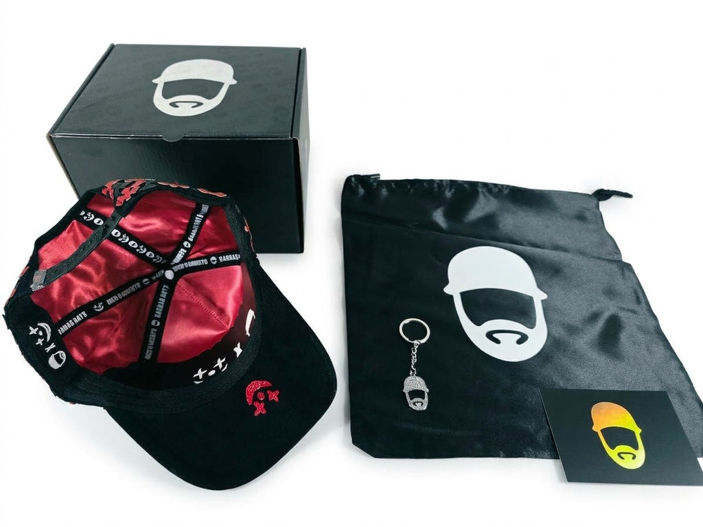 Barbas hats X rico o Mu3rto |ROM | Full set [hat ,box , dust cover, card and keychain] Box Premium Limited Edition